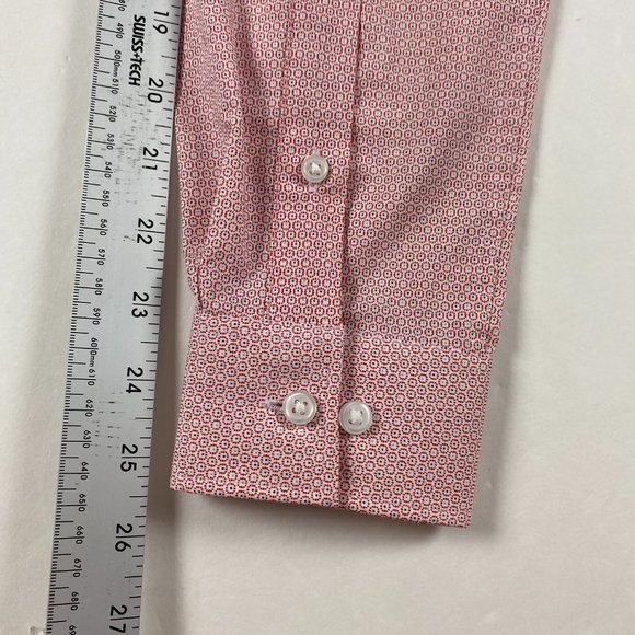 NWT Tommy Hilfiger CoolMax Slim Fit Stretch Shirt Mens Small 14.5  32/33 Red - Picture 12 of 12
